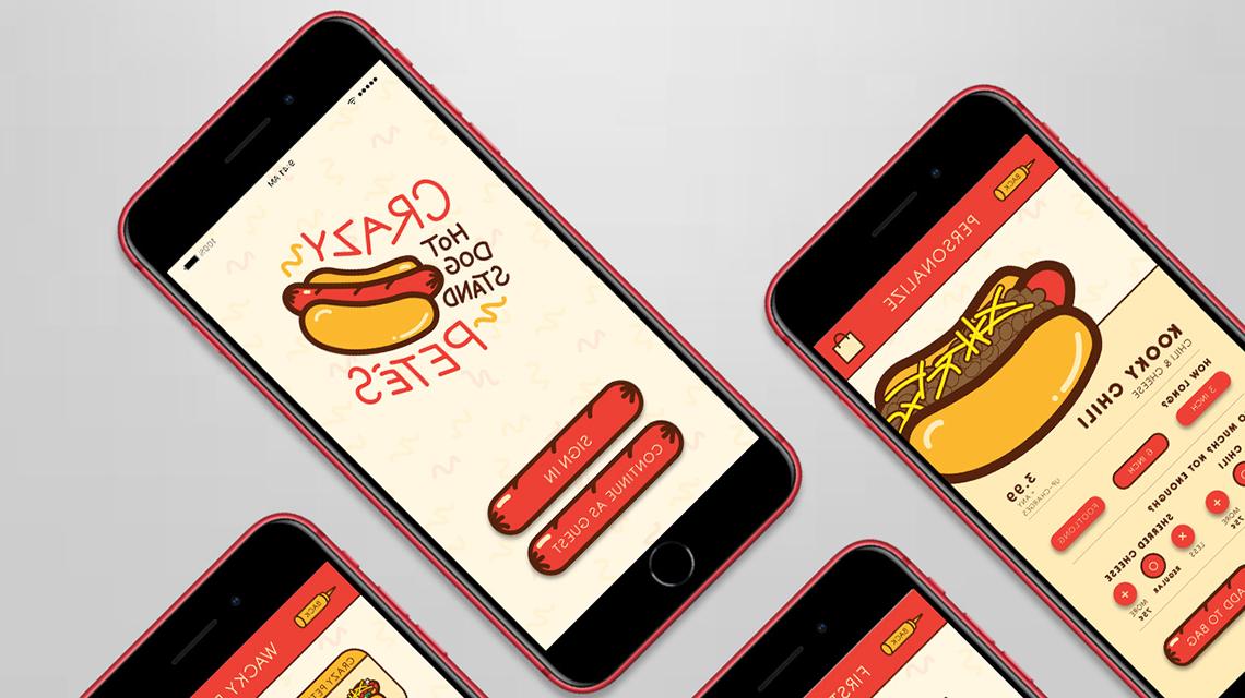 Crazy Pete’s Hot Dog Stand (App Design) – Rachel Villacorta (BFA ’20)
